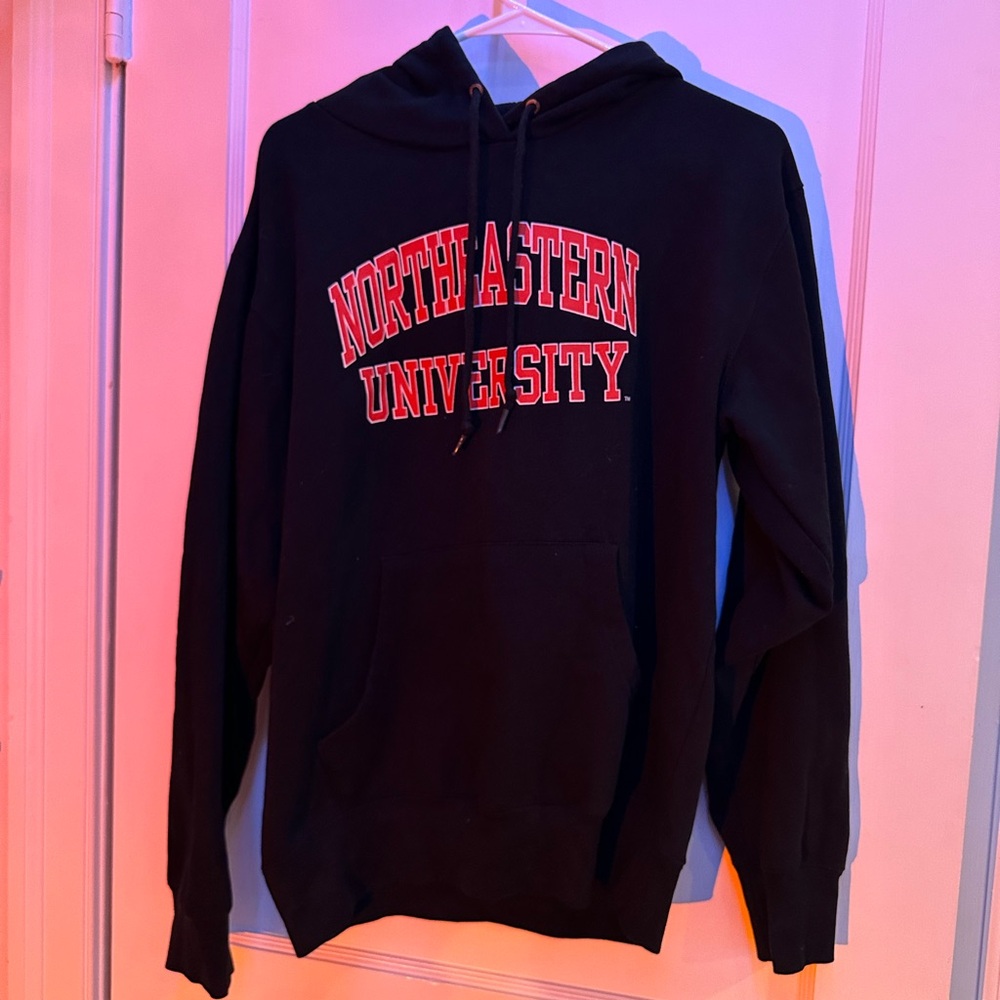 Northeastern University Hooded Sweatshirt. Size Small